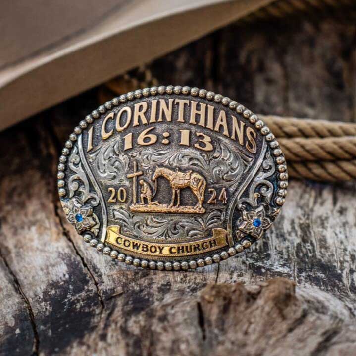 Cowboy Church Belt Buckle - Western Buckles Gallery 2